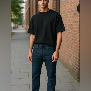 Arizona Jean Company Blue Straight Jeans Classic Fit